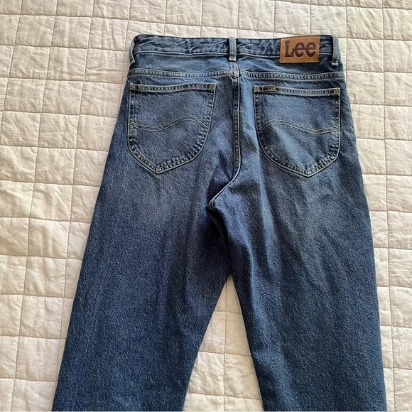 Free People Blue Straight Leg Jeans - Picture 5 of 9